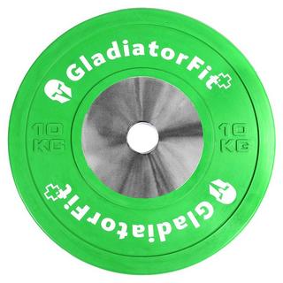 GladiatorFit  Disque Compétition caoutchouc "Bumper Plate" Ø 51mm 