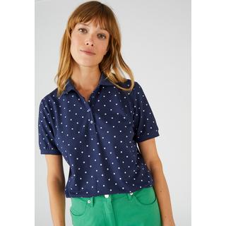 Damart  Kurzärmeliges Poloshirt, Steppmasche. 