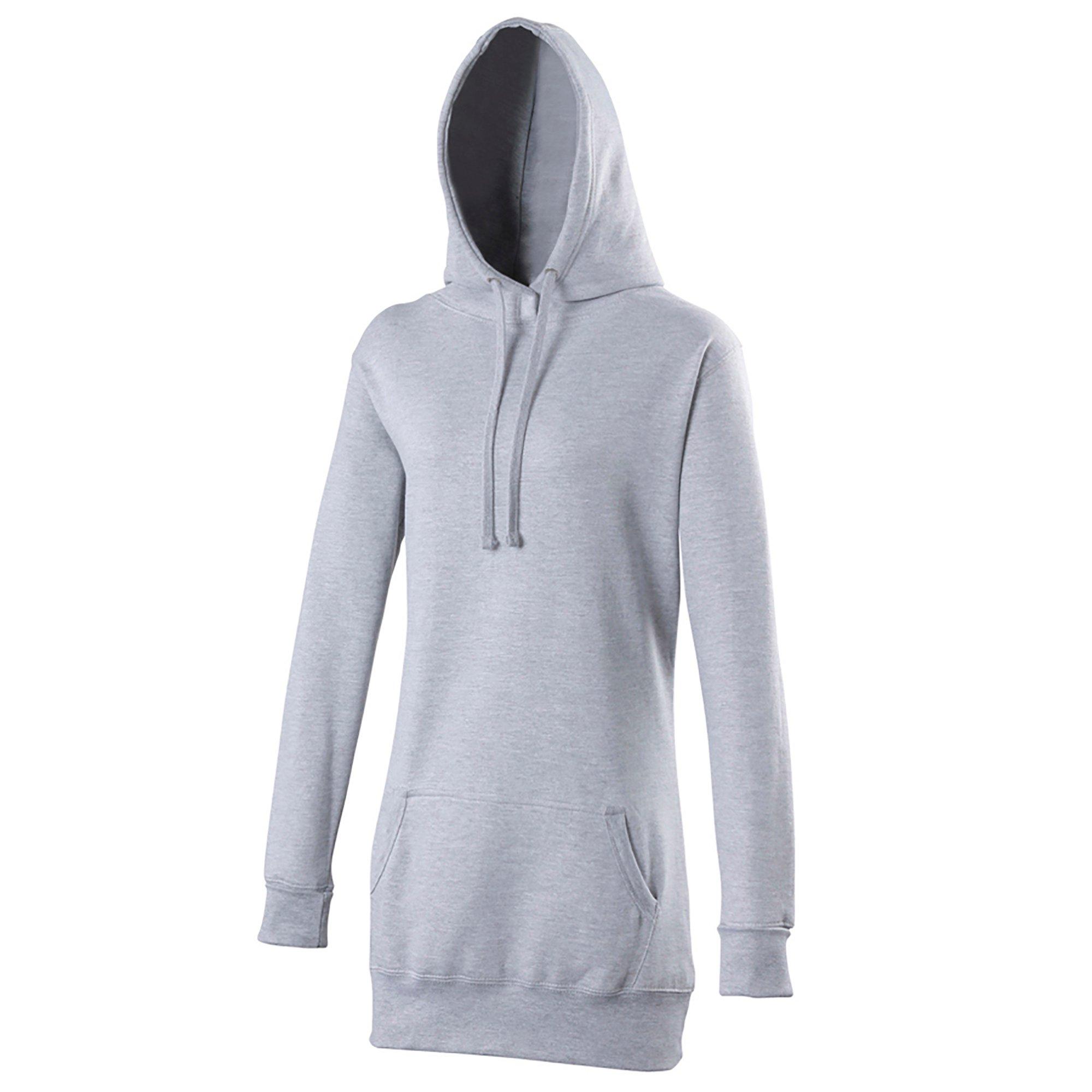 Image of Girlie Longline Pullover Damen Grau M