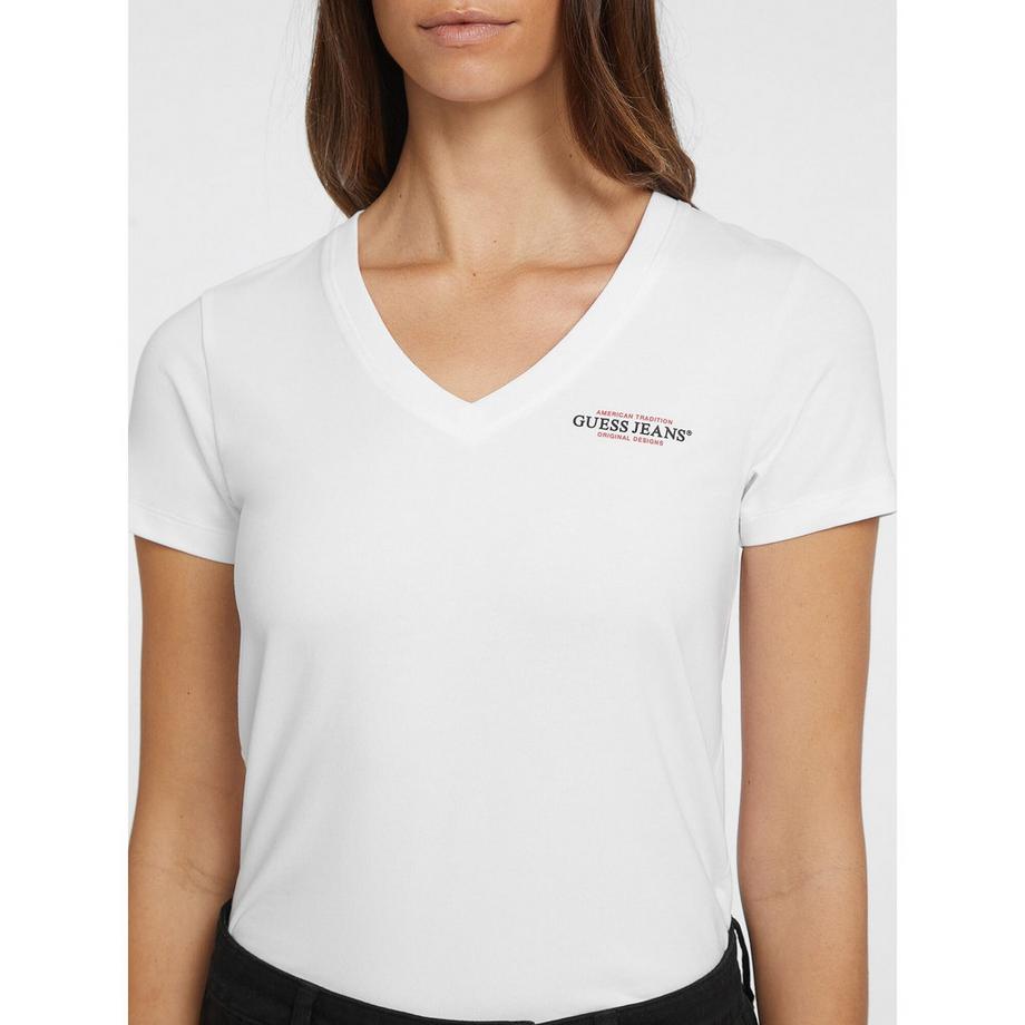 GUESS Slim Fit Scollo V American T-Shirt  