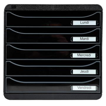 Module de classement Big Box Plus 5 tiroirs Glossy