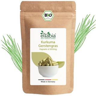 Eltabia  Capsules d'herbe d'orge au curcuma biologique 