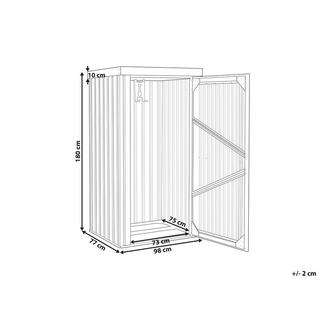 Beliani Capanno per gli attrezzi en Acciaio UMBRIA  