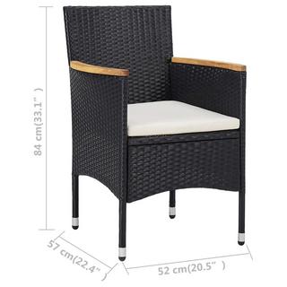 VidaXL sedia in rattan Polirattan  