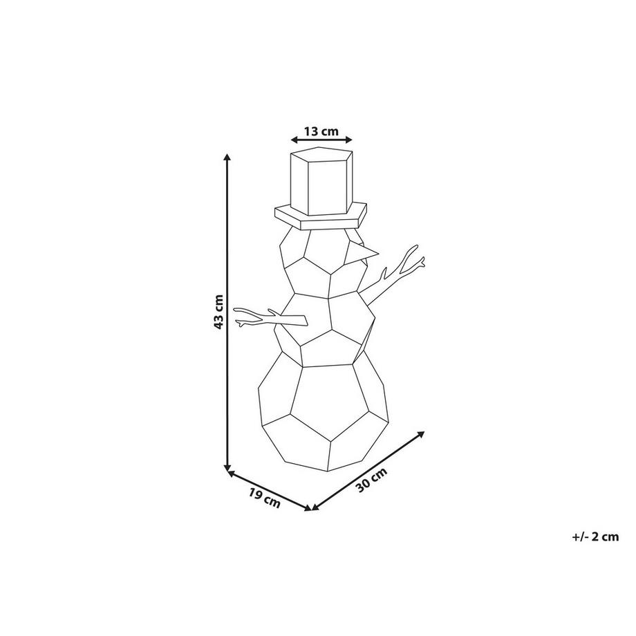 Beliani Décoration de Noël en Matière synthétique Moderne ARCTICA  