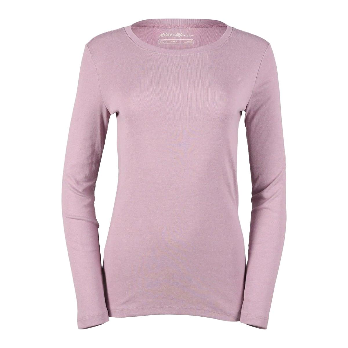 Image of Favorite Tshirt Rundhalsausschnitt Langärmlig Damen Lila XS