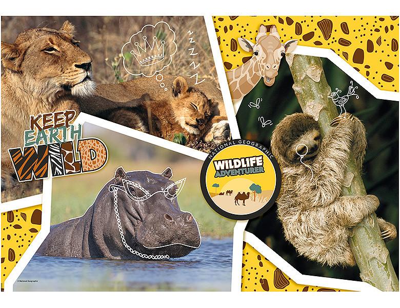 Clementoni  Puzzle Wildlife Abenteuer (104Teile) 