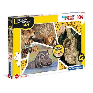 Clementoni  Puzzle Wildlife Abenteuer (104Teile) 