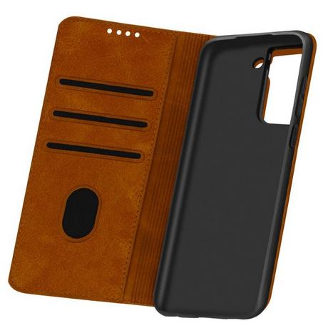 Avizar  Custodia elegante Samsung S21 Plus camel 