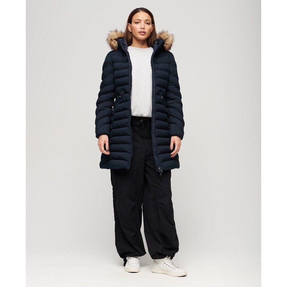 Superdry  doudoune mid uperdry fuji faux fur 