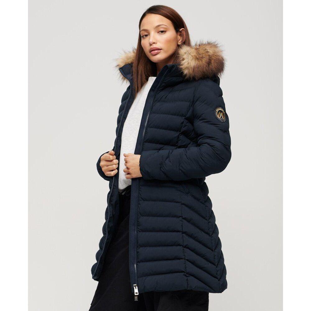 Superdry  doudoune mid uperdry fuji faux fur 