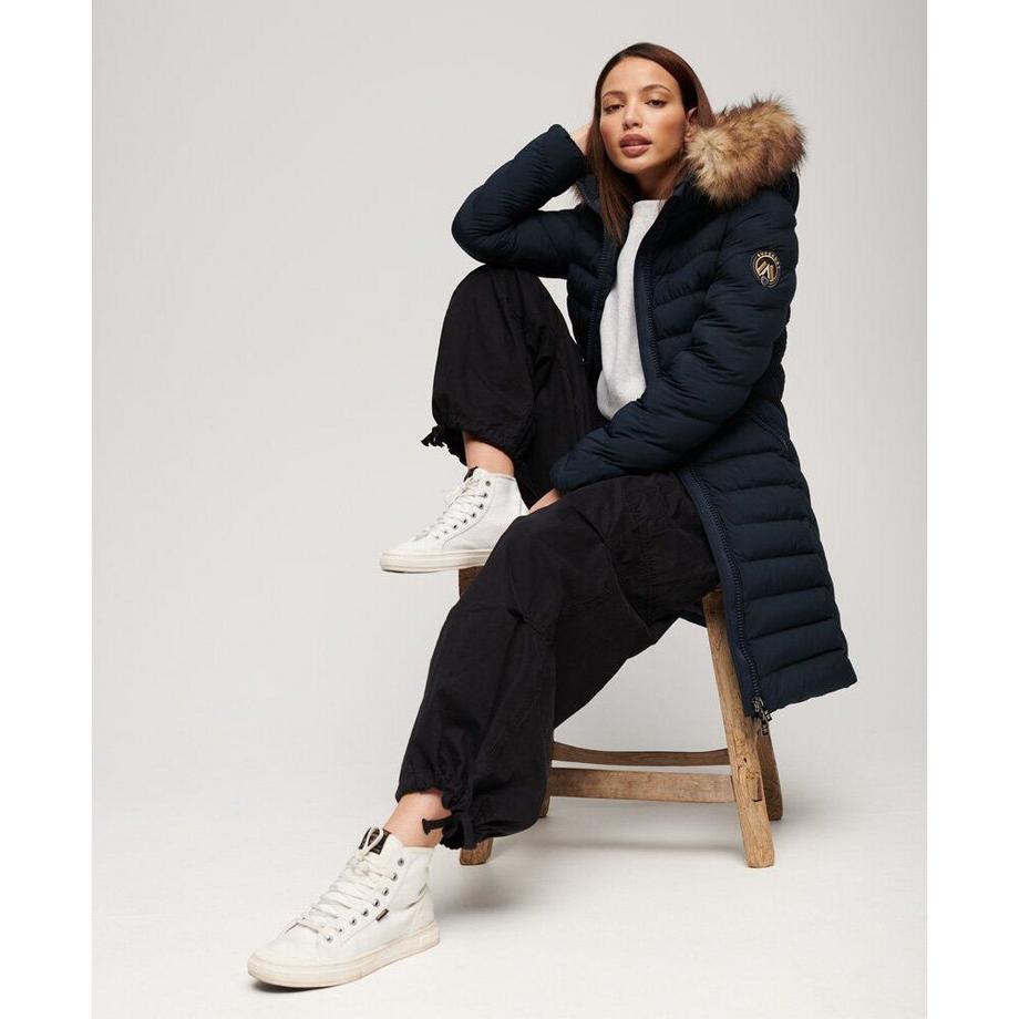 Superdry Fuji Faux Fur Daunenjacke  