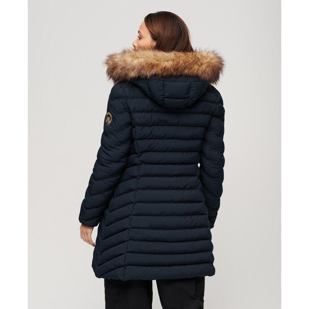 Superdry  daunenjacke mid damen uperdry fuji faux fur 