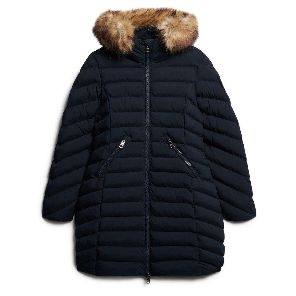 Superdry  daunenjacke mid damen uperdry fuji faux fur 