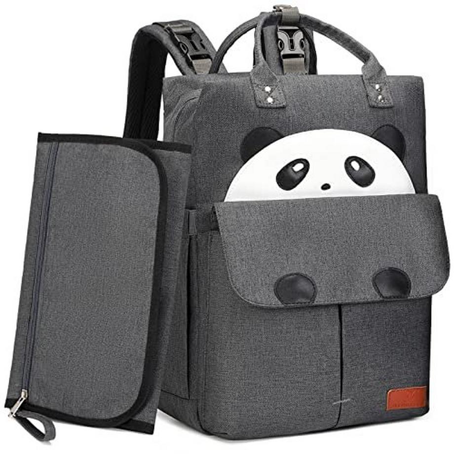 Wickelrucksack Rucksack Multifunktional - Panda Baby Wickeltasche Wasserdicht Große Kapazität