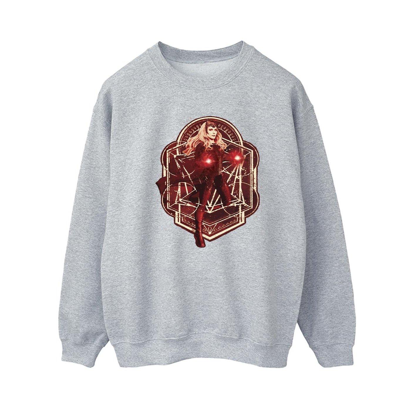 Image of Doctor Strange Wanda Vintage Sweatshirt Damen Grau M