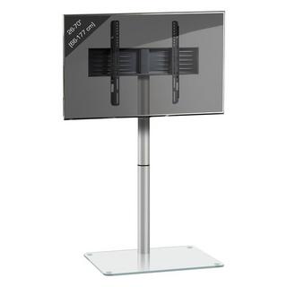 VCM TV Standfuß | Ständer Fernseh Rack | ESG-Sicherheitsglas | Maße ca. H. 100 x B. 60 x T. 45 cm - Alani  