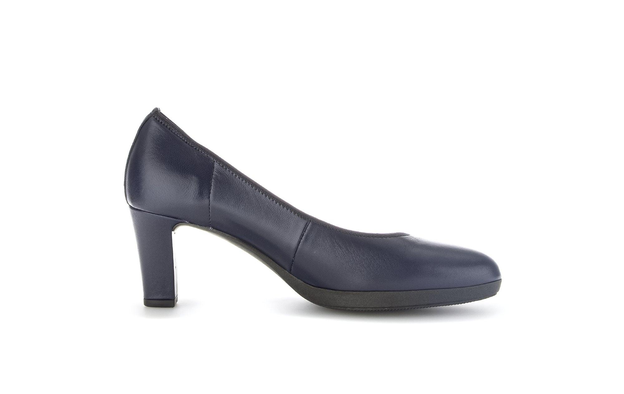 Image of - Leder Pumps Damen Blau 35