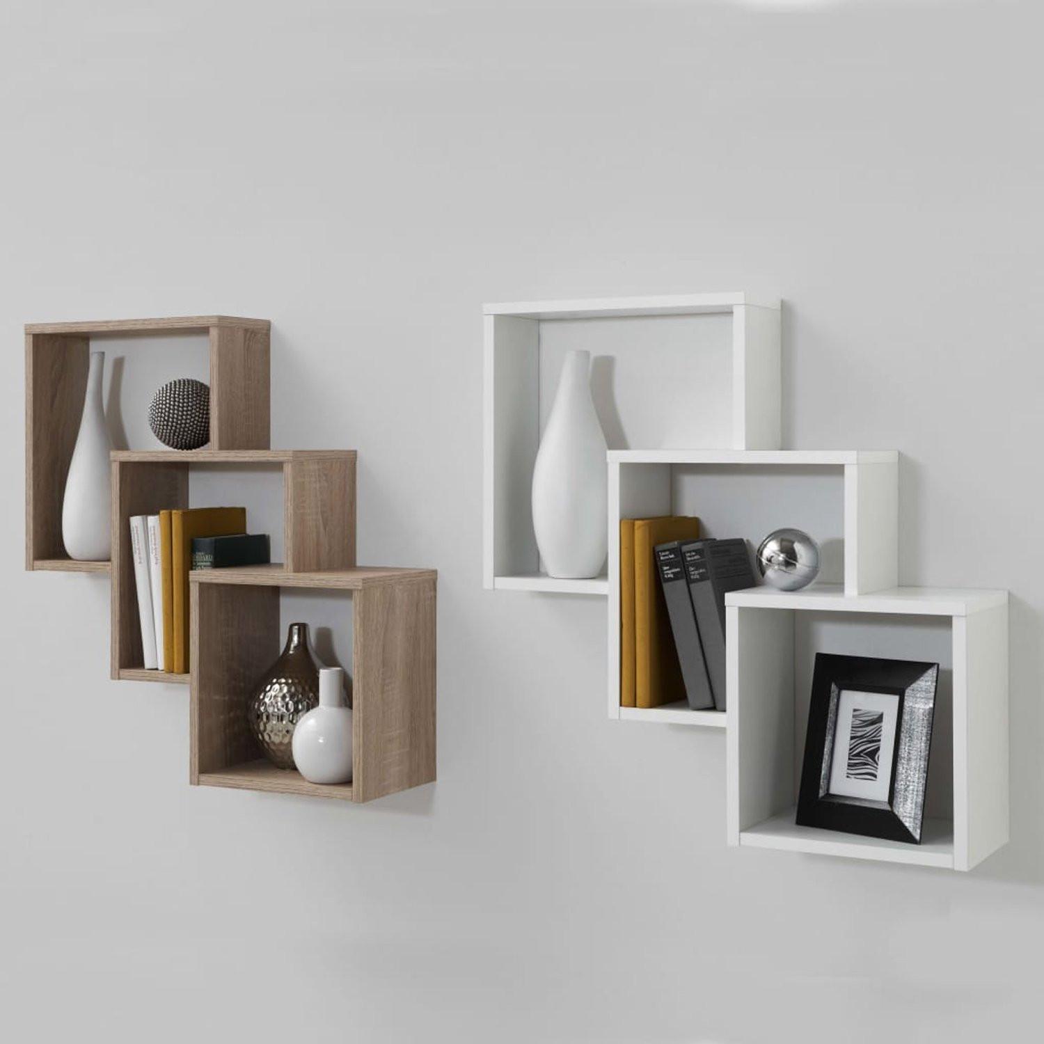 Calicosy Scaffale a muro con 3 scomparti L64 cm - Fibi  