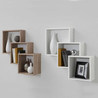 Calicosy Scaffale a muro con 3 scomparti L64 cm - Fibi  