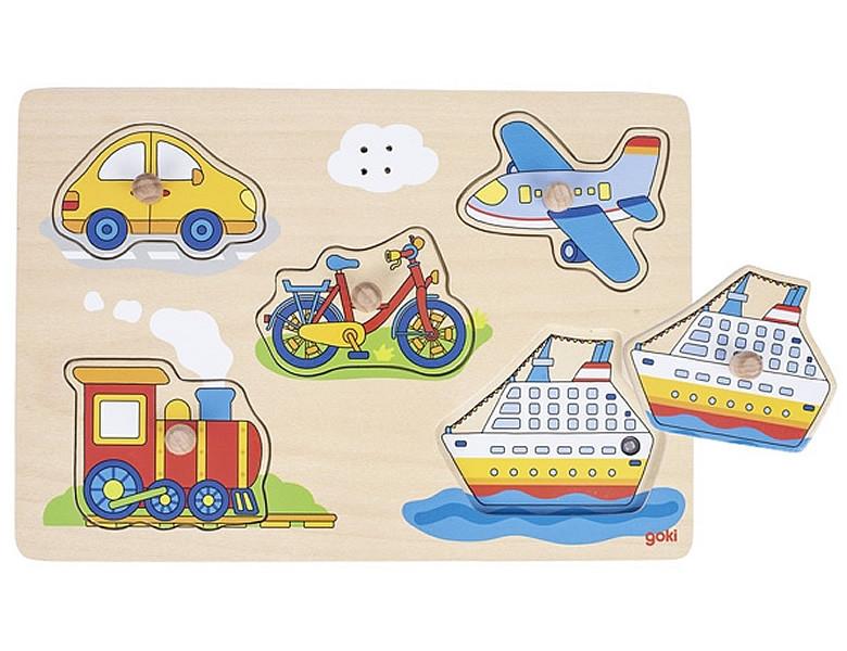 Image of Puzzle Verkehrsmittel mit Fahrzeugsounds (5Teile)