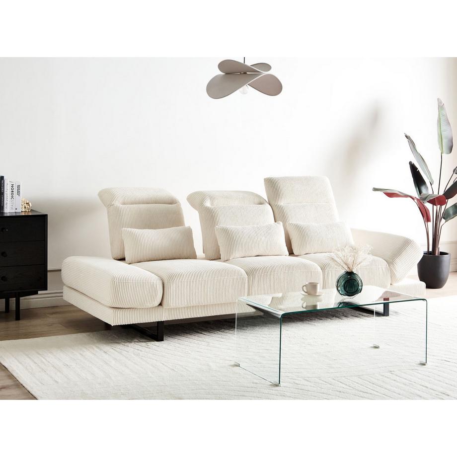Beliani 3 Sitzer Sofa aus Cord  IKAST  