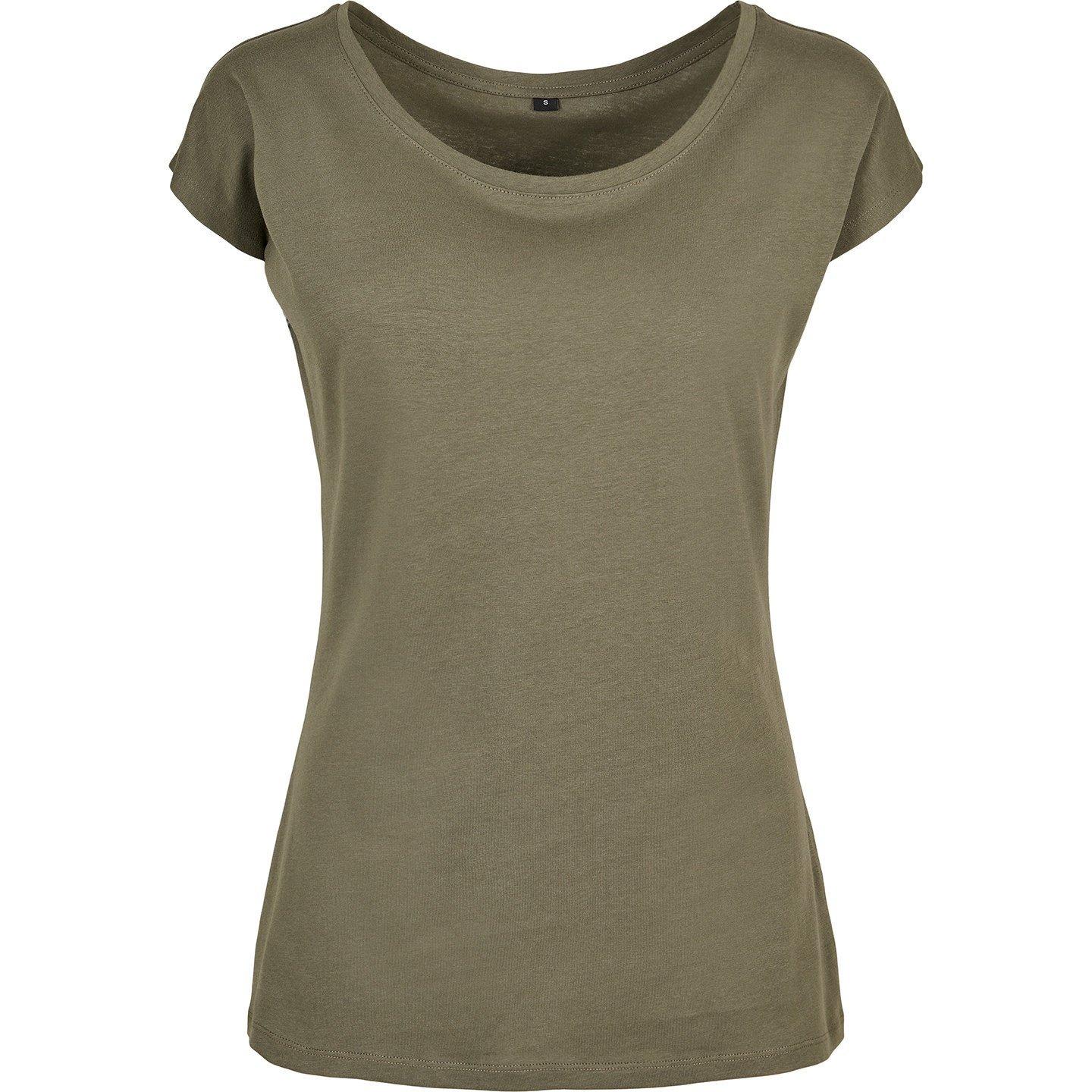 Image of Tshirt Weite Öffnung Damen Olivegrün XXL