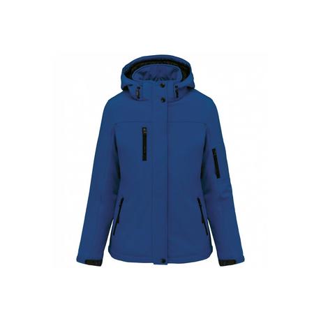 Kariban  damen softshell-hoodie-jacke mit futter 