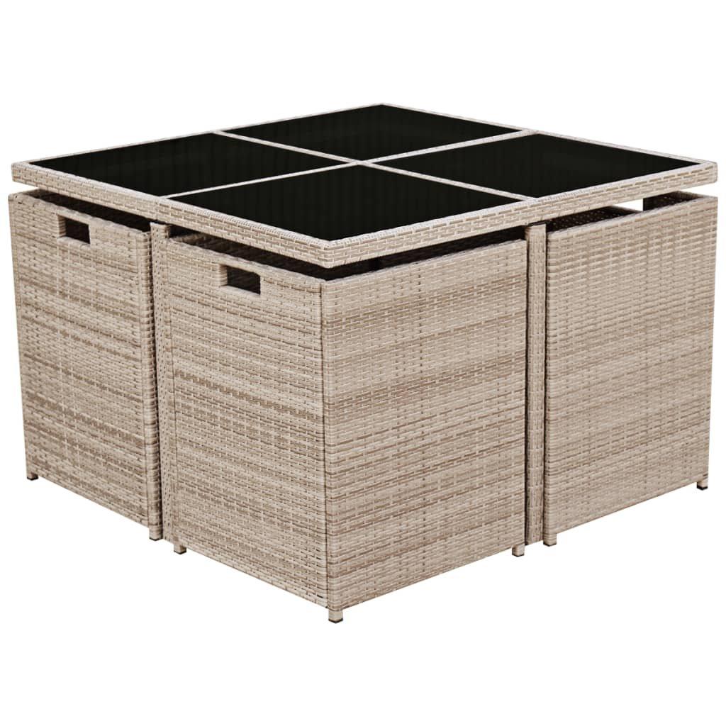 VidaXL Gartenmöbel-set poly-rattan  