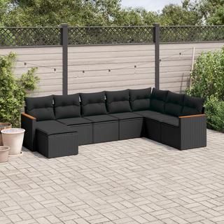 VidaXL set divano da giardino Polirattan  