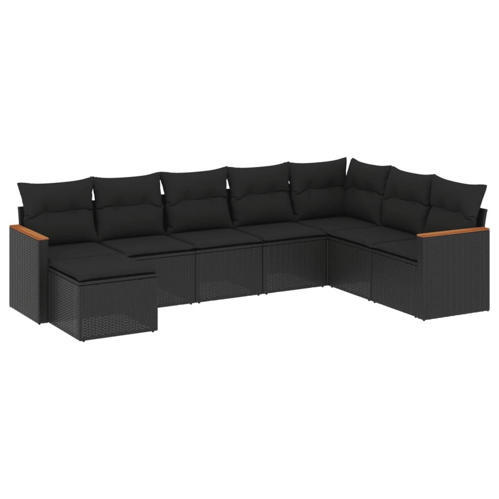 VidaXL set divano da giardino Polirattan  