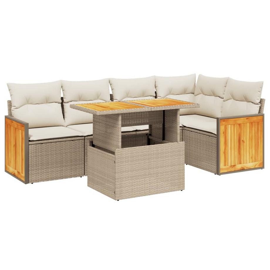 set divano da giardino Polirattan