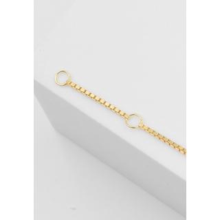 MUAU Schmuck  ID-Bracelet Venezianer Gelbgold 750 Diamant 0.0075ct. 1.1mm, 14cm 