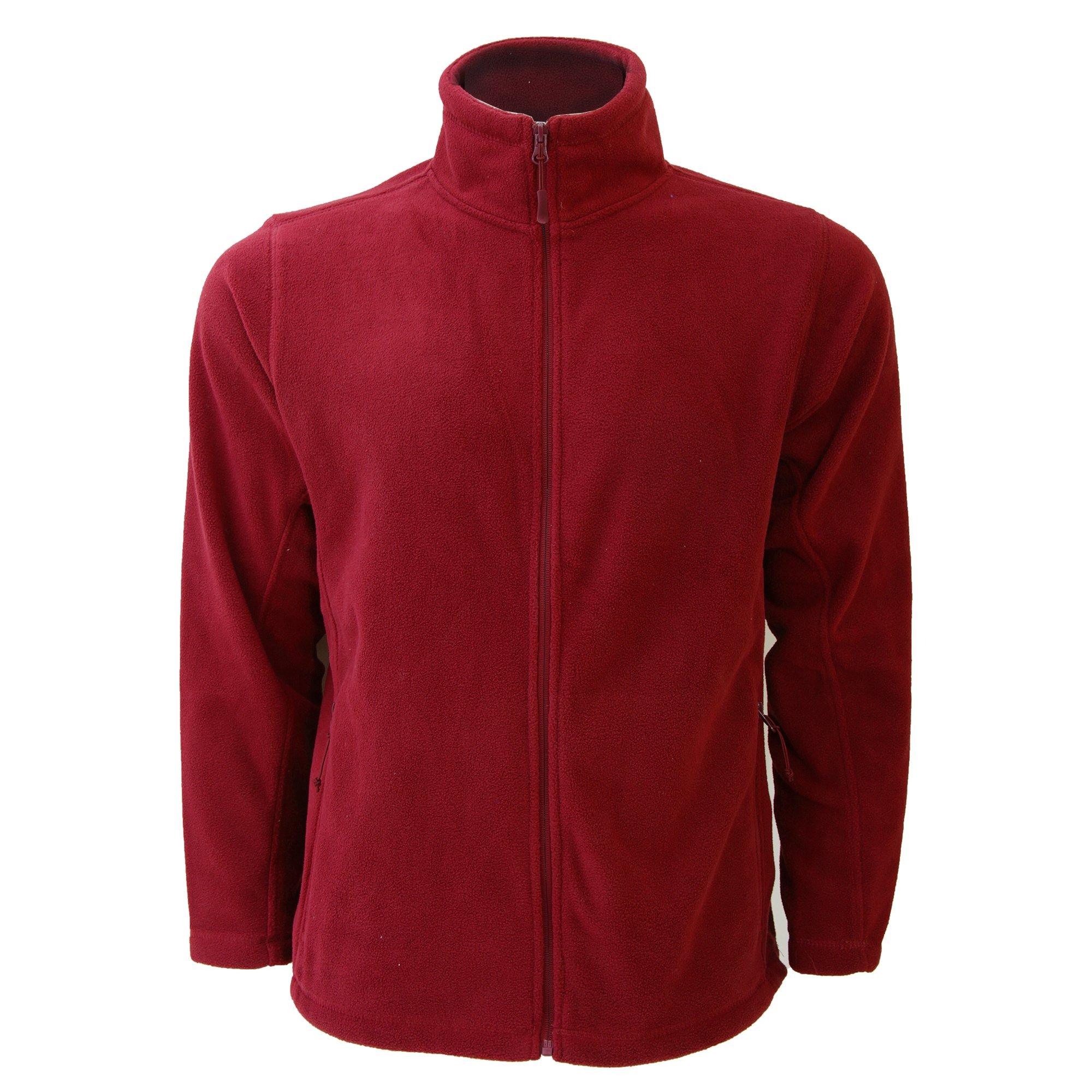 Image of Outdoorfleecejacke Herren Rot Bunt L