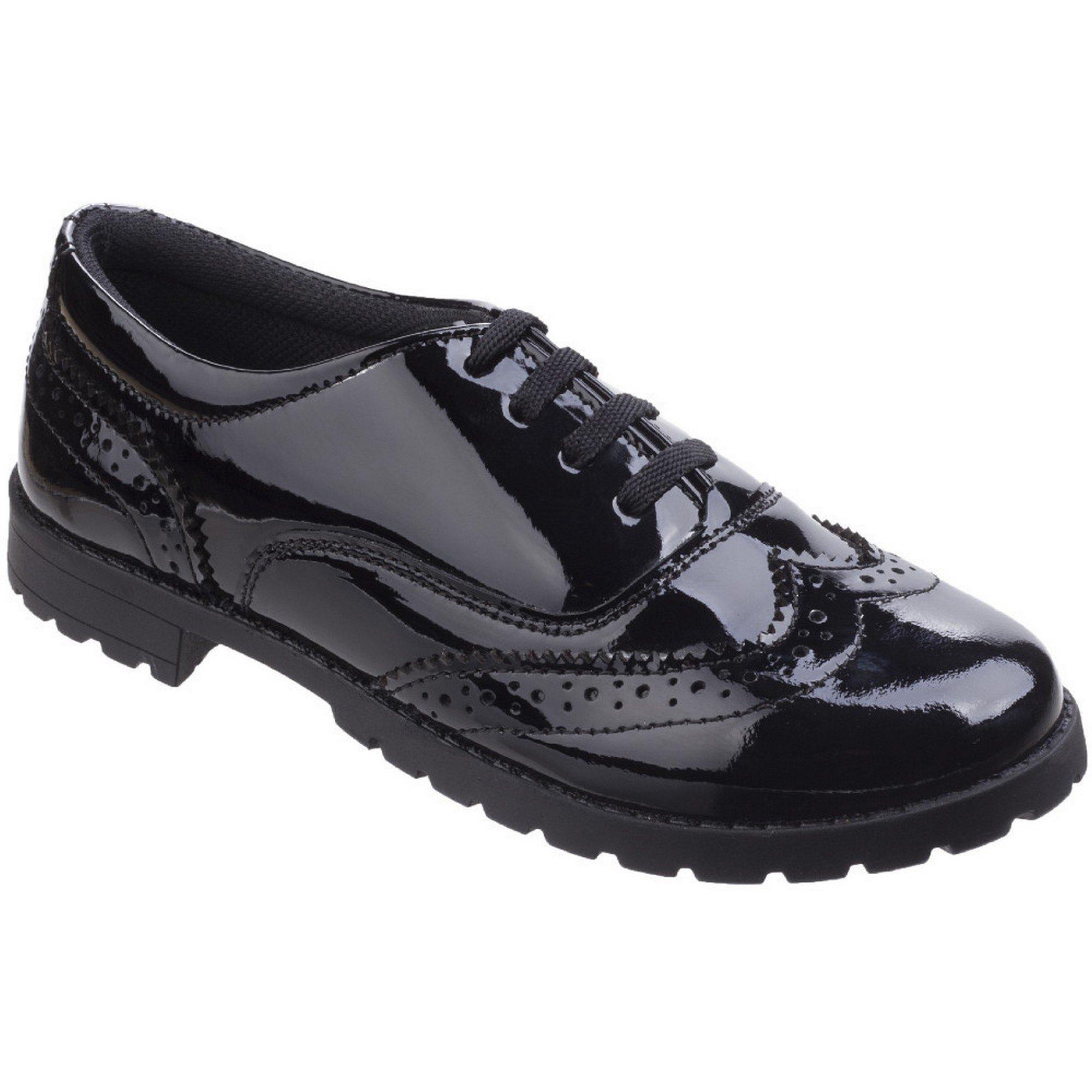 Image of Lederschnürschuhe Eadie Jnr Im Budapesterstil Unisex Schwarz 34
