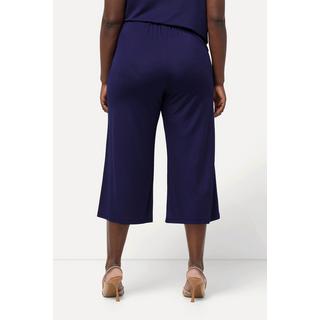 Ulla Popken  Jupe-culotte longueur mollet, tissu fluide. Jambe large et taille élastique. 