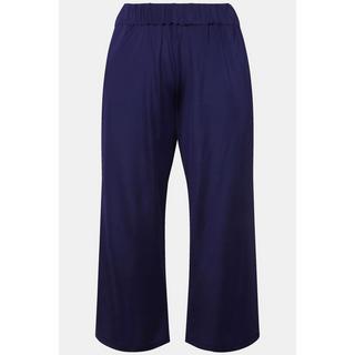 Ulla Popken  Culottes in tessuto fluente con taglio della gamba ampio e lungo fino al polpaccio e cintura elastica 