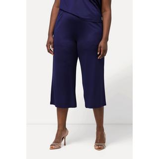 Ulla Popken  Culottes in tessuto fluente con taglio della gamba ampio e lungo fino al polpaccio e cintura elastica 