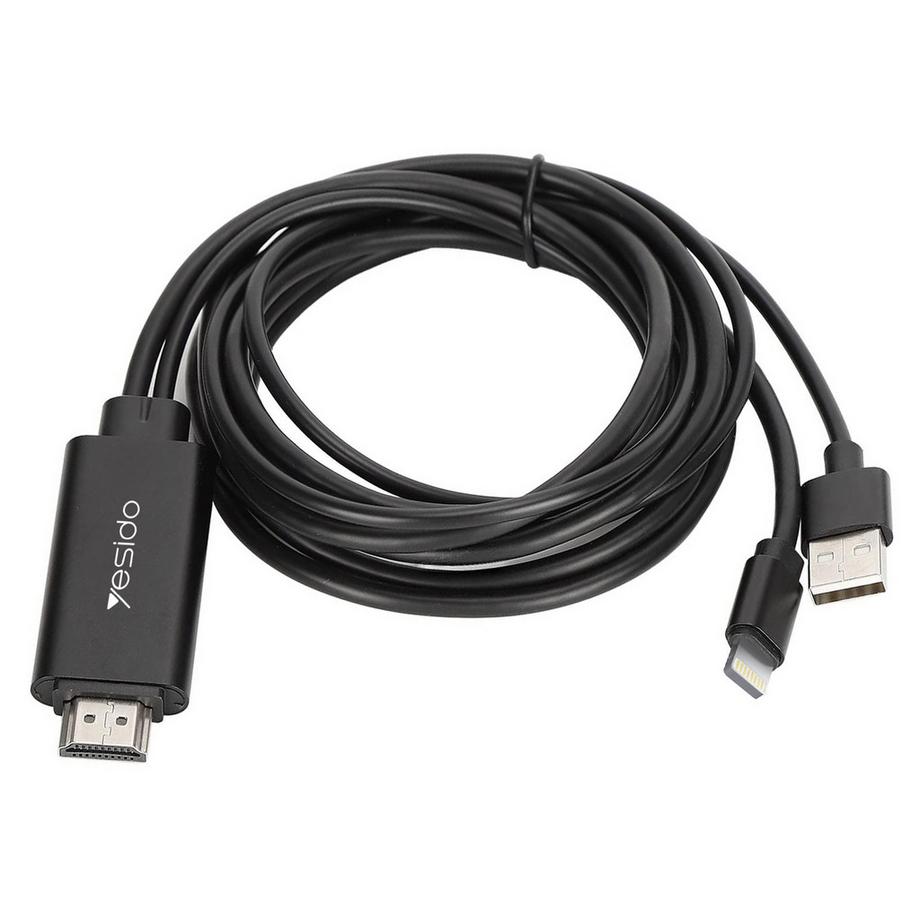 Avizar  Câble Vidéo Lightning / HDMI 1,8m Yesido 