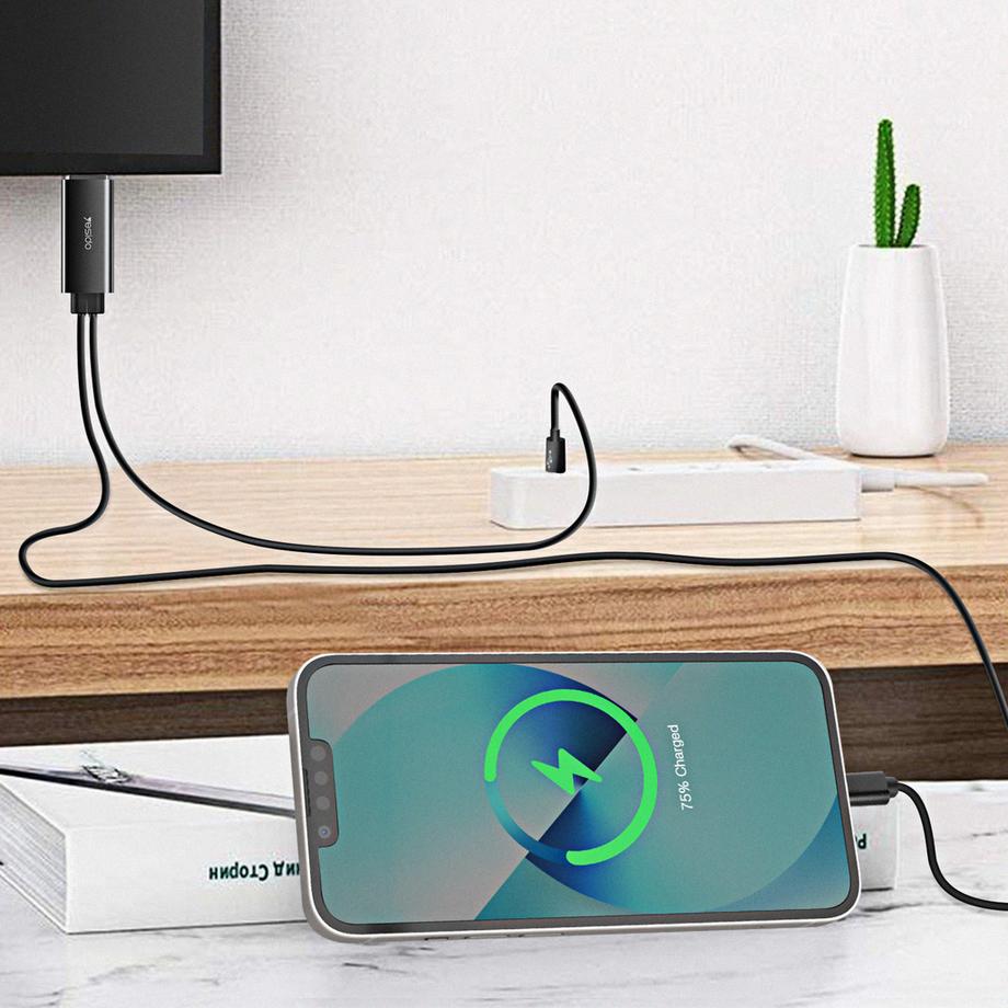 Avizar  Câble Vidéo Lightning / HDMI 1,8m Yesido 