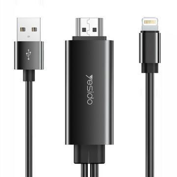 Lightning / HDMI Videokabel 1.8m Yesido