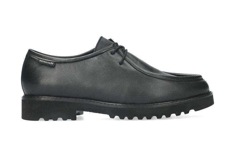 Image of Sonie - Leder Schnürschuh Unisex Schwarz 35.5