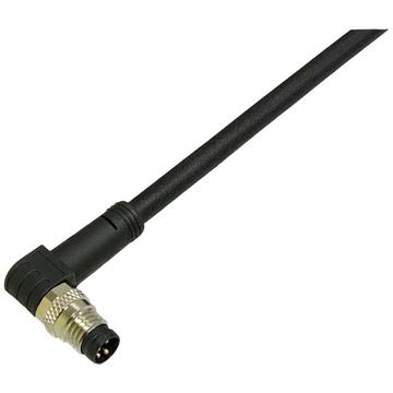 M8 Sensor/Aktor Anschlussleitung PUR, Stecker gewinkelt, 4.5-polig, auf offenes Ende, 0.25 mm², 10