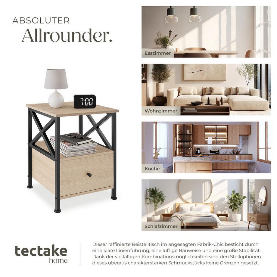 Tectake Nachttisch Falkirk  