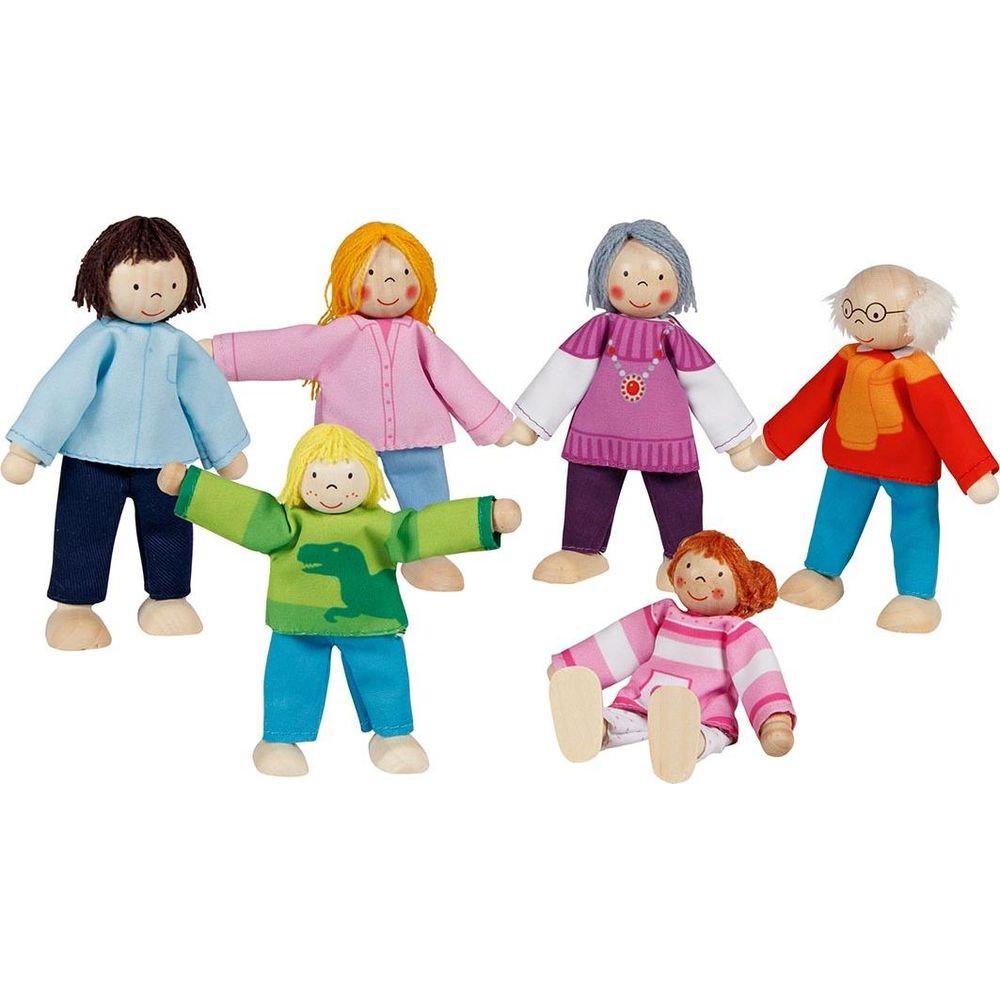 Image of Puppenwelt Moderne Familie (6Teile) Multicolor