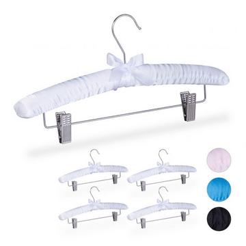 Satin-Kleiderbügel mit Clips