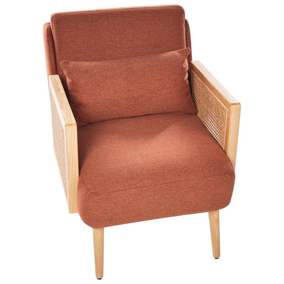 Beliani Fauteuil en Tissu Traditionnel ORUM  