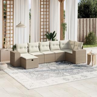 VidaXL set divano da giardino Polirattan  