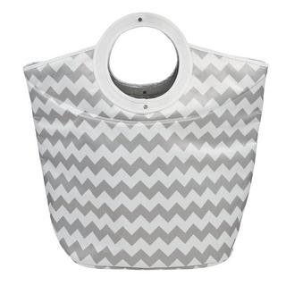 diaqua Bac à linge Zik Zak blanc/gris  