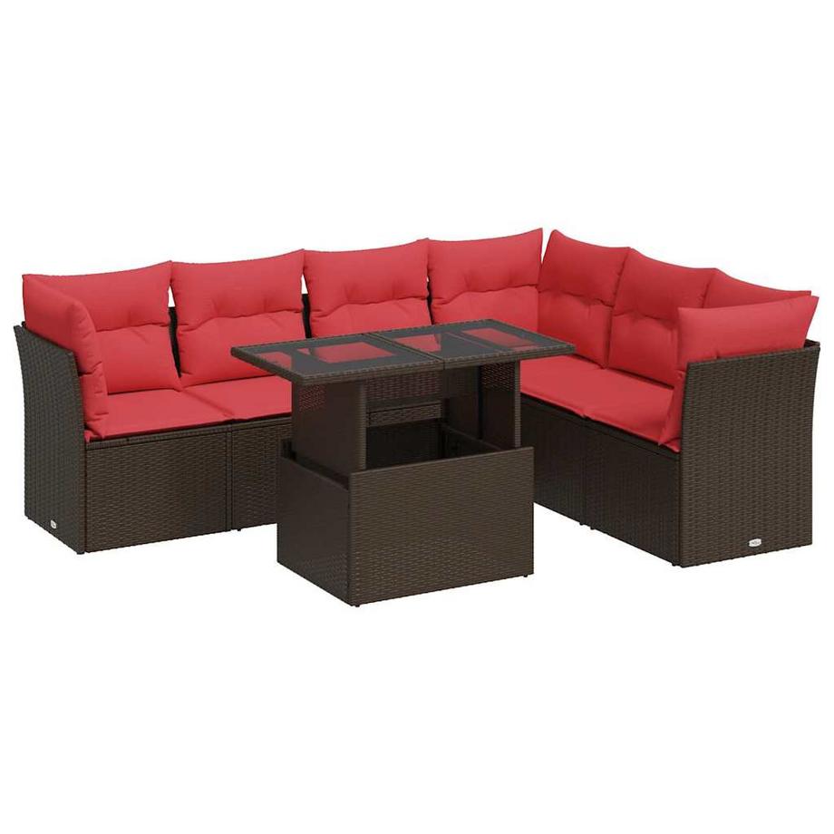 set divano da giardino Polirattan